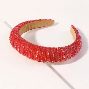 Red Rhinestone Headband